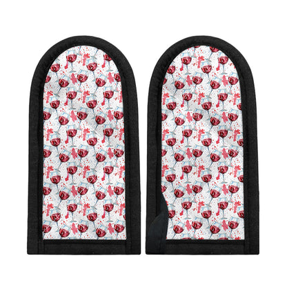 Splash Wine Pattern Print Skillet Handle Cover