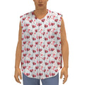 Splash Wine Pattern Print Sleeveless Baseball Jersey
