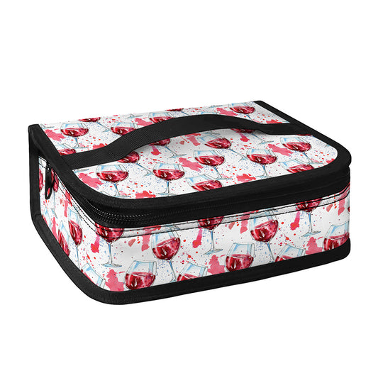 Splash Wine Pattern Print Small Lunch Bag
