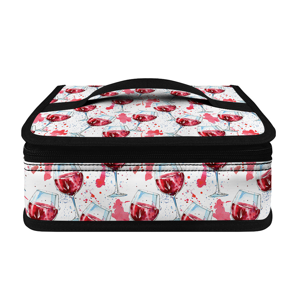 Splash Wine Pattern Print Small Lunch Bag