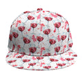 Splash Wine Pattern Print Snapback Cap
