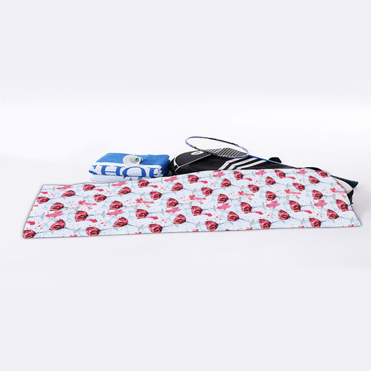 Splash Wine Pattern Print Sports Towel