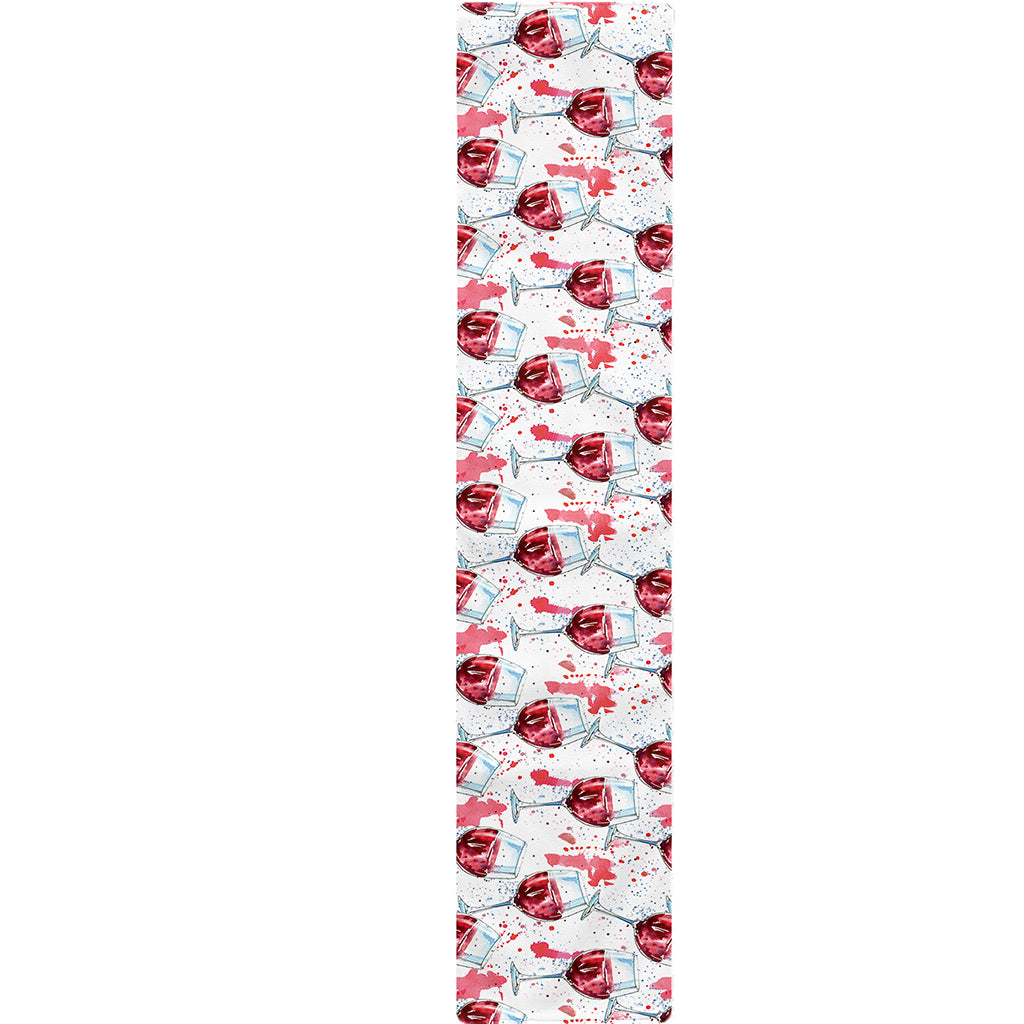 Splash Wine Pattern Print Table Runner