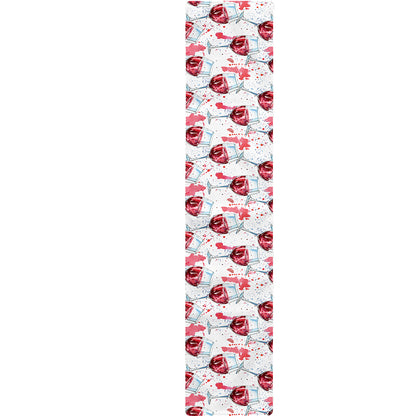 Splash Wine Pattern Print Table Runner