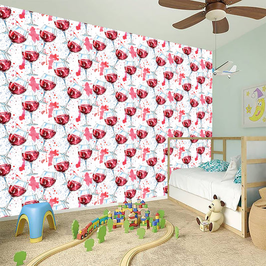 Splash Wine Pattern Print Wall Sticker