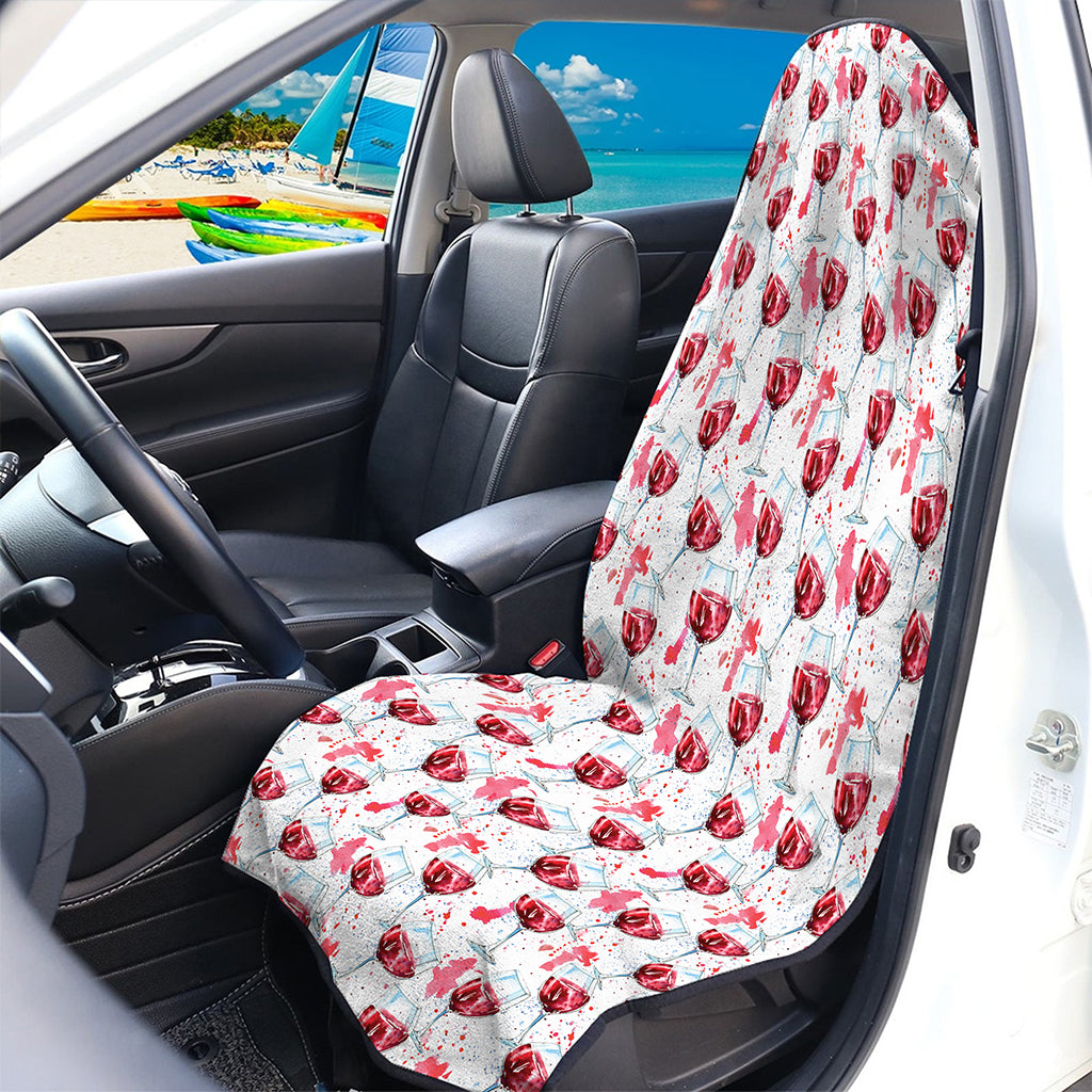 Splash Wine Pattern Print Waterproof Car Seat Cover