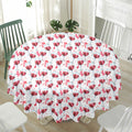 Splash Wine Pattern Print Waterproof Round Tablecloth