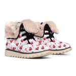 Splash Wine Pattern Print Winter Boots