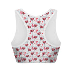 Splash Wine Pattern Print Women's Sports Bra