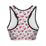 Splash Wine Pattern Print Women's Sports Bra