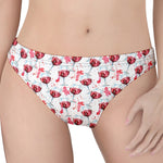 Splash Wine Pattern Print Women's Thong