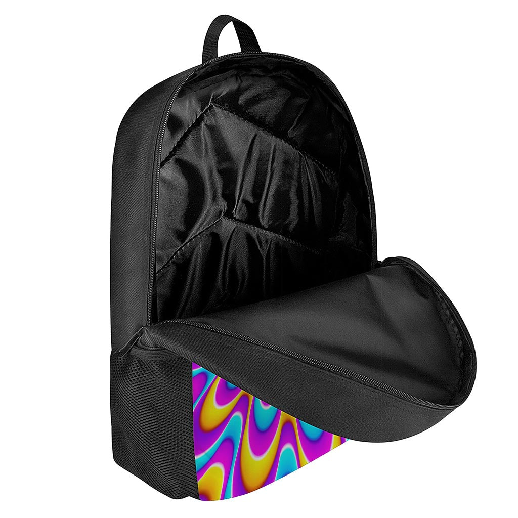 Splashing Colors Moving Optical Illusion 17 Inch Backpack