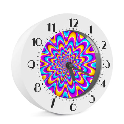 Splashing Colors Moving Optical Illusion Alarm Clock