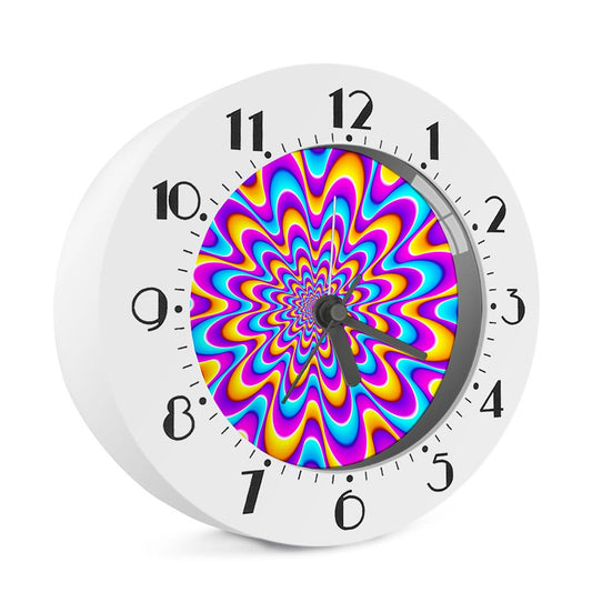 Splashing Colors Moving Optical Illusion Alarm Clock