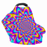 Splashing Colors Moving Optical Illusion Baby Seat Cover