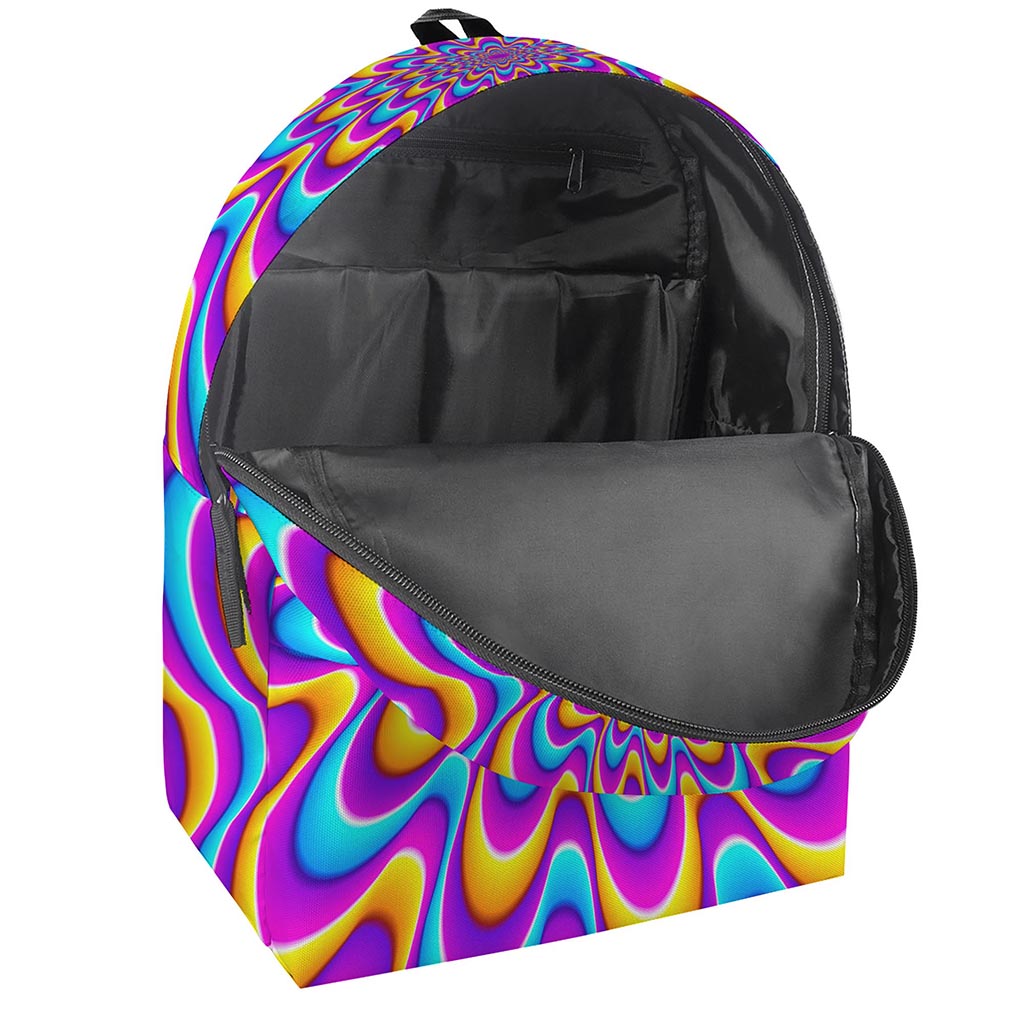 Splashing Colors Moving Optical Illusion Backpack