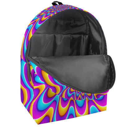 Splashing Colors Moving Optical Illusion Backpack
