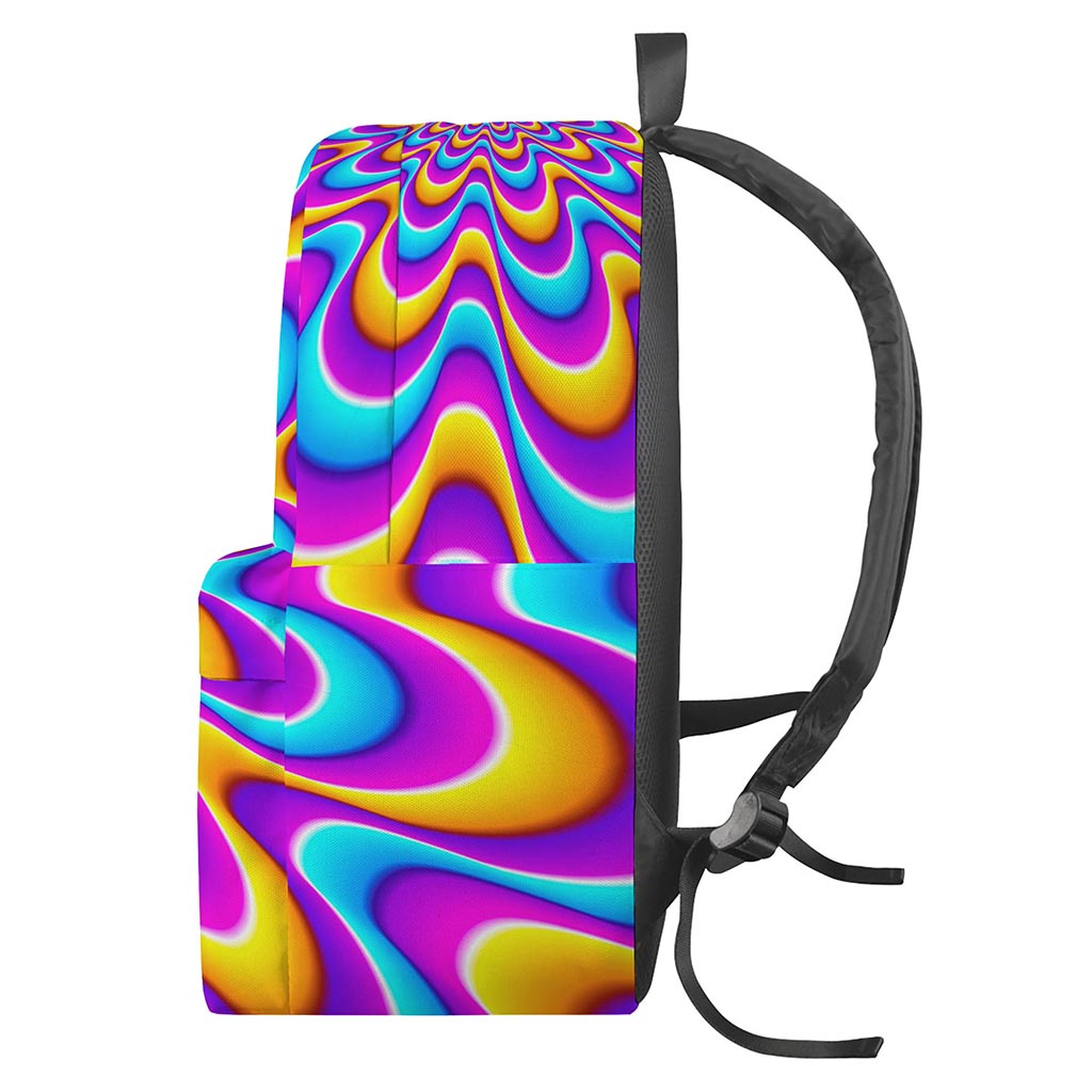 Splashing Colors Moving Optical Illusion Backpack