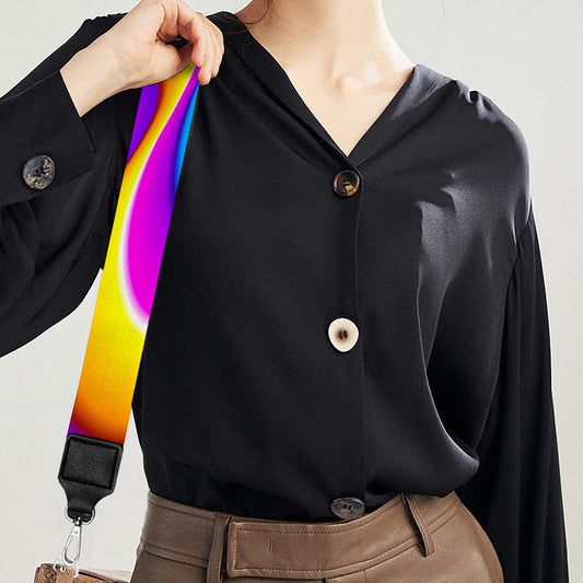 Splashing Colors Moving Optical Illusion Bag Strap
