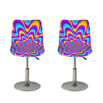 Splashing Colors Moving Optical Illusion Bar Stool Covers