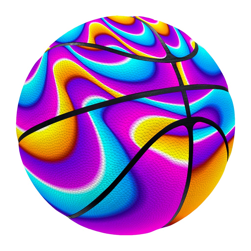Splashing Colors Moving Optical Illusion Basketball