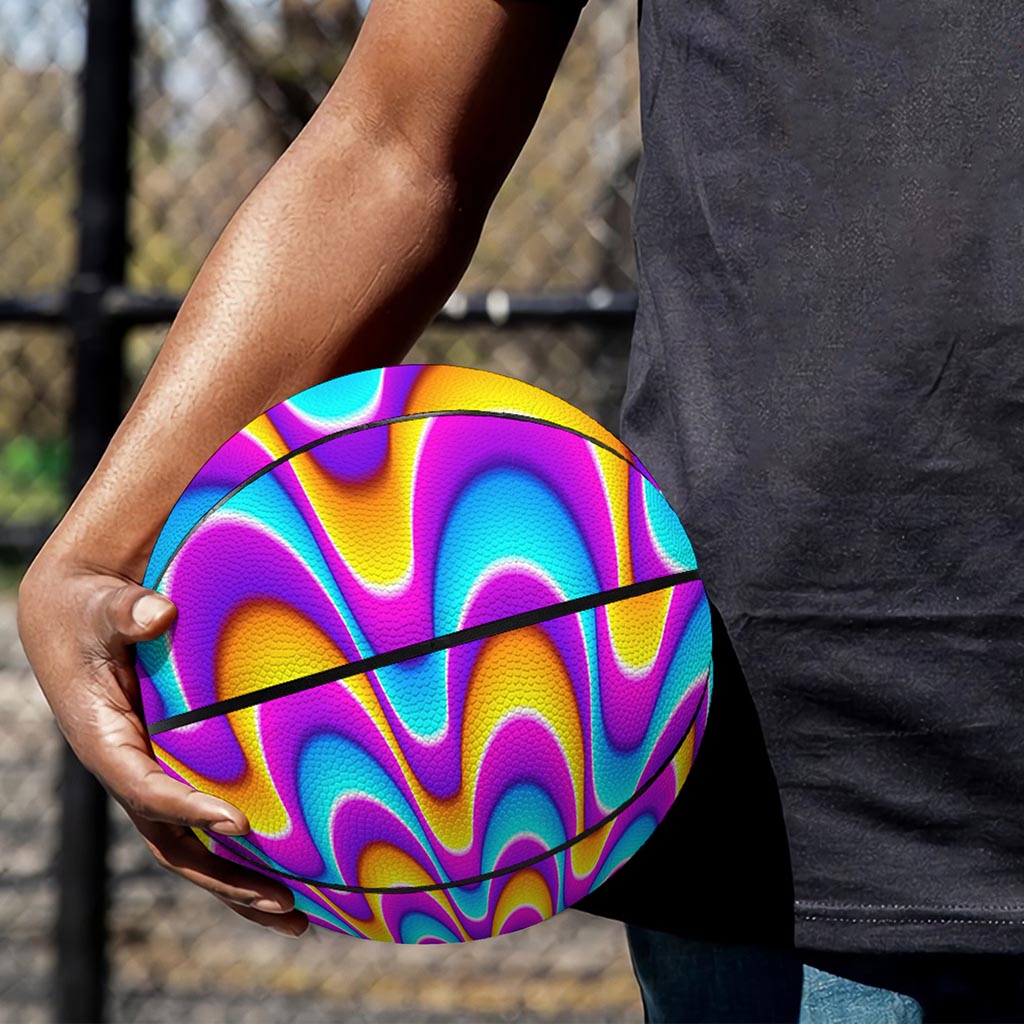 Splashing Colors Moving Optical Illusion Basketball