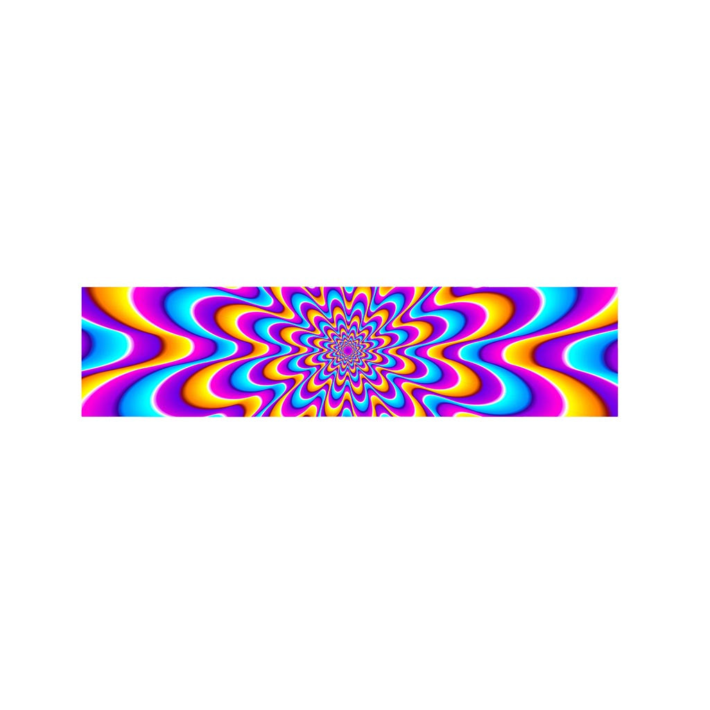 Splashing Colors Moving Optical Illusion Bed Runner