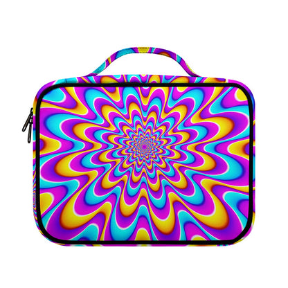 Splashing Colors Moving Optical Illusion Briefcase Bible Bag