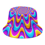 Splashing Colors Moving Optical Illusion Bucket Hat