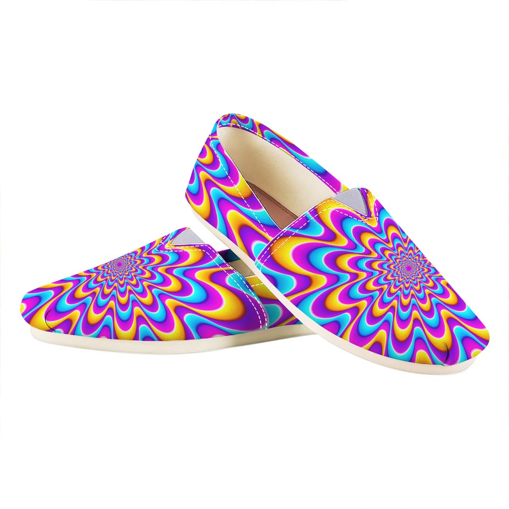 Splashing Colors Moving Optical Illusion Casual Shoes