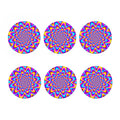 Splashing Colors Moving Optical Illusion Coaster Set