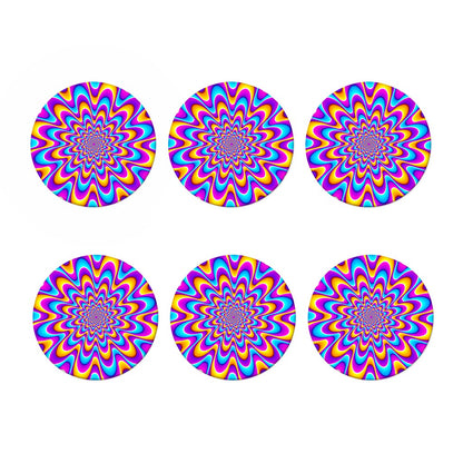 Splashing Colors Moving Optical Illusion Coaster Set