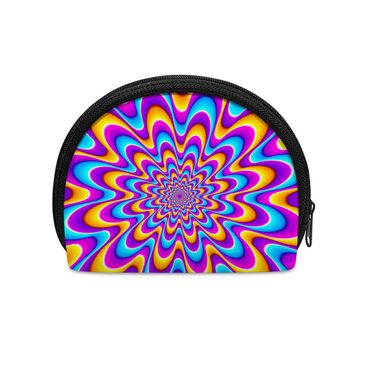 Splashing Colors Moving Optical Illusion Coin Purse