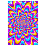 Splashing Colors Moving Optical Illusion Curtain