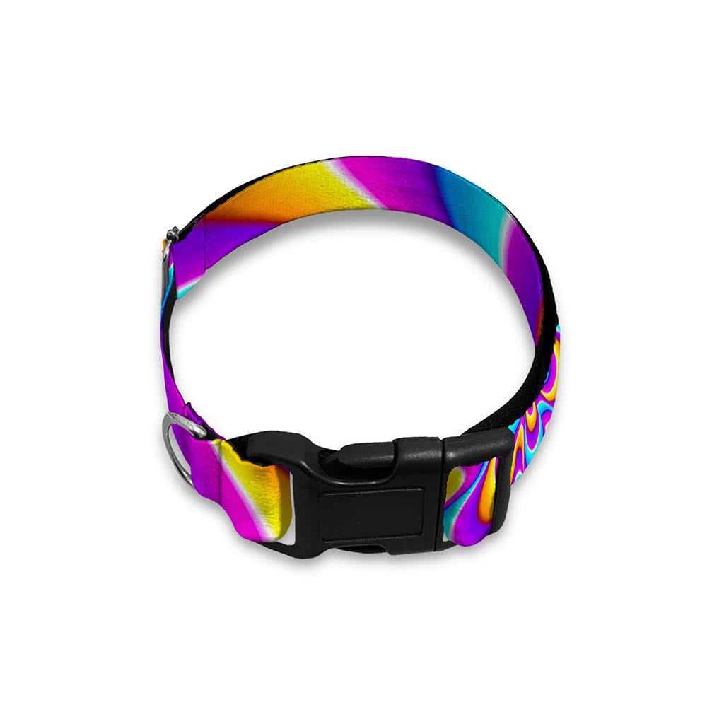 Splashing Colors Moving Optical Illusion Dog Collar