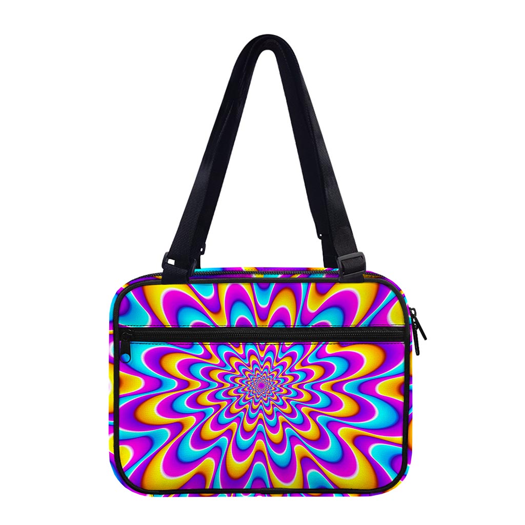Splashing Colors Moving Optical Illusion Double Strap Bible Bag