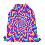 Splashing Colors Moving Optical Illusion Drawstring Bag