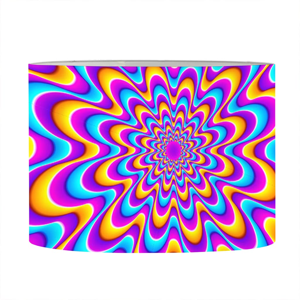 Splashing Colors Moving Optical Illusion Drum Lamp Shade