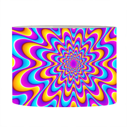 Splashing Colors Moving Optical Illusion Drum Lamp Shade