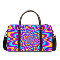 Splashing Colors Moving Optical Illusion Duffel Bag