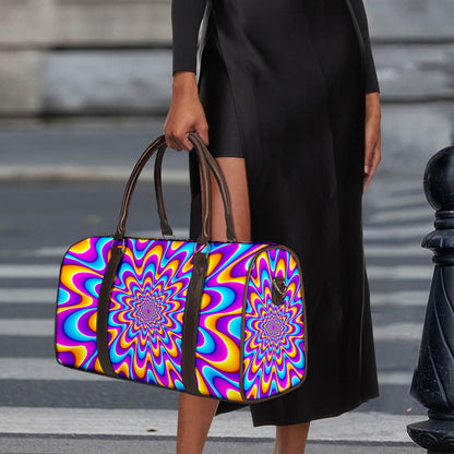 Splashing Colors Moving Optical Illusion Duffle Bag