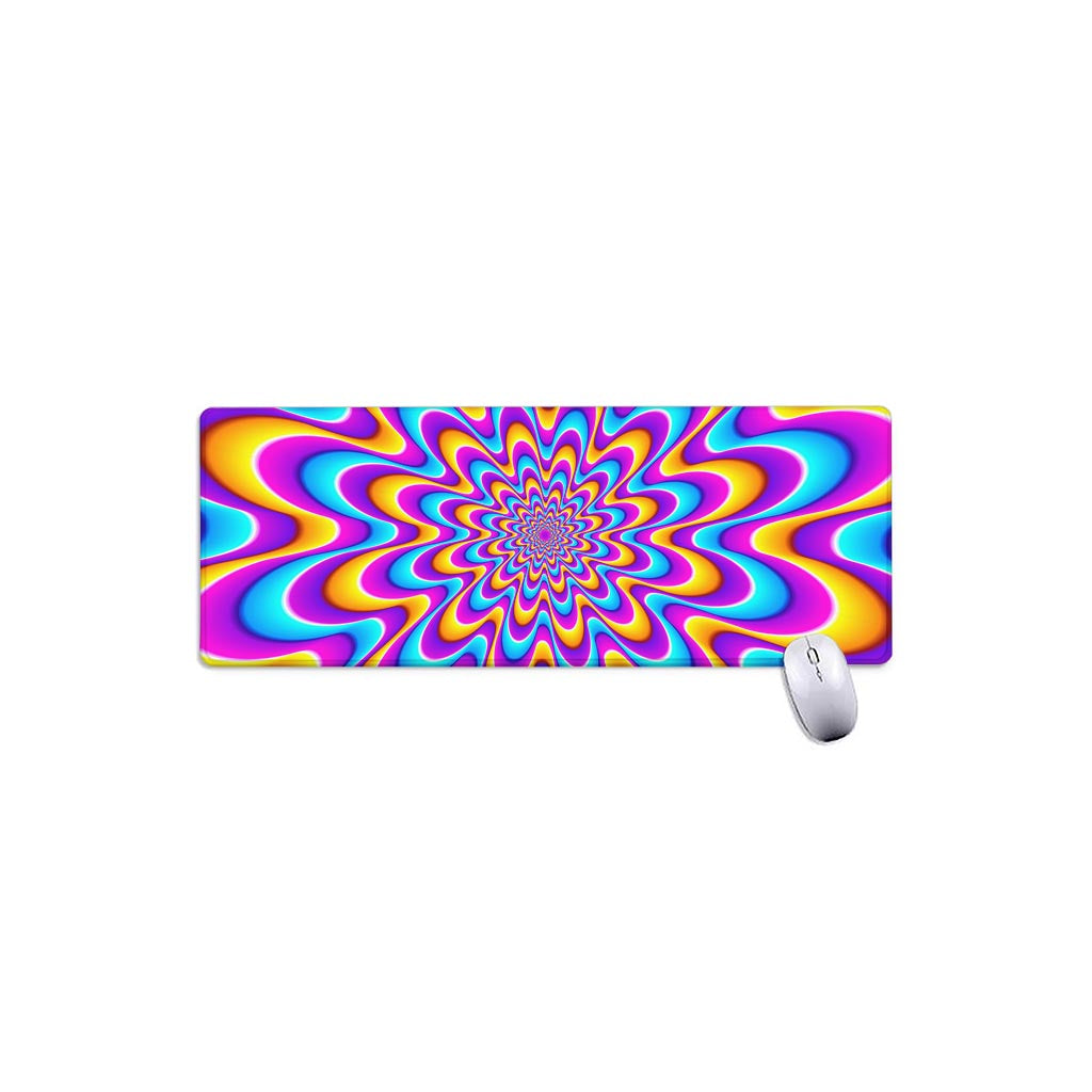 Splashing Colors Moving Optical Illusion Extended Mouse Pad