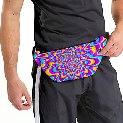 Splashing Colors Moving Optical Illusion Fanny Pack