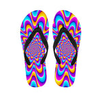 Splashing Colors Moving Optical Illusion Flip Flops