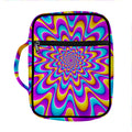 Splashing Colors Moving Optical Illusion Front Pocket Bible Bag