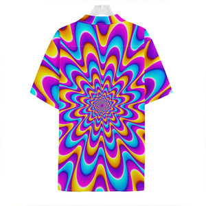 Splashing Colors Moving Optical Illusion Hawaiian Shirt