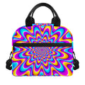 Splashing Colors Moving Optical Illusion Insulated Lunch Bag