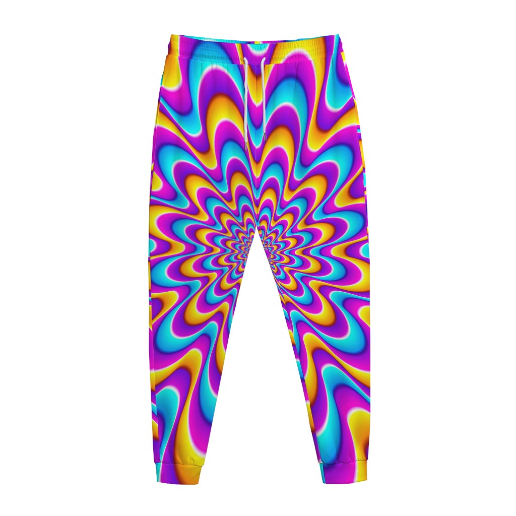 Splashing Colors Moving Optical Illusion Jogger Pants