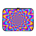 Splashing Colors Moving Optical Illusion Laptop Sleeve