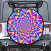 Splashing Colors Moving Optical Illusion Leather Spare Tire Cover